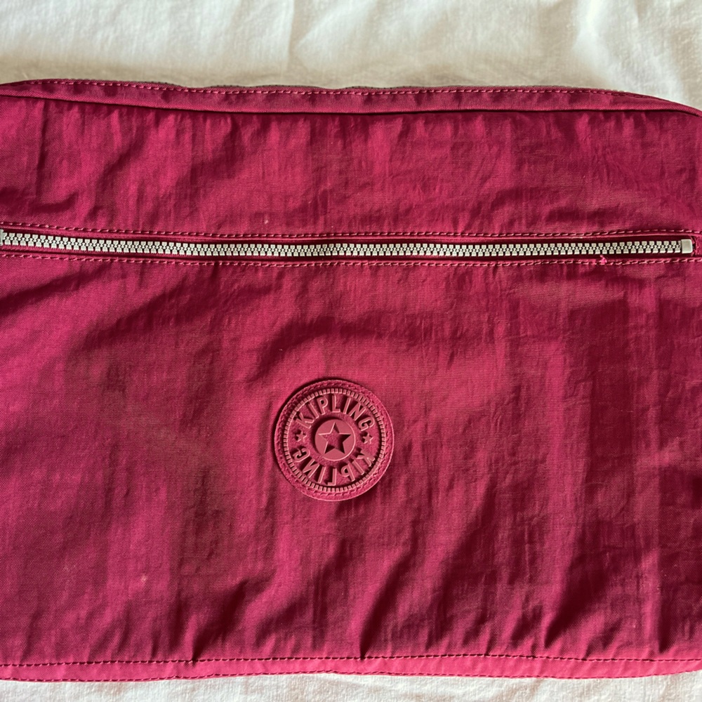Kipling Magenta Pouch or Laptop Sleeve